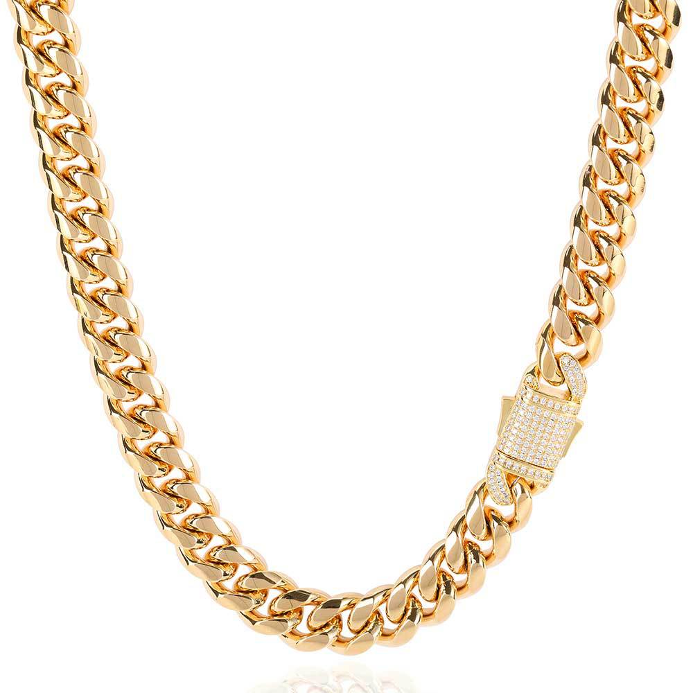 Stainless Steel Cuban Link Chain Necklace