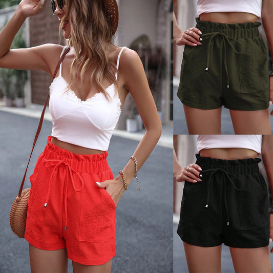 Women's Fungus Waist Slant Pocket Shorts