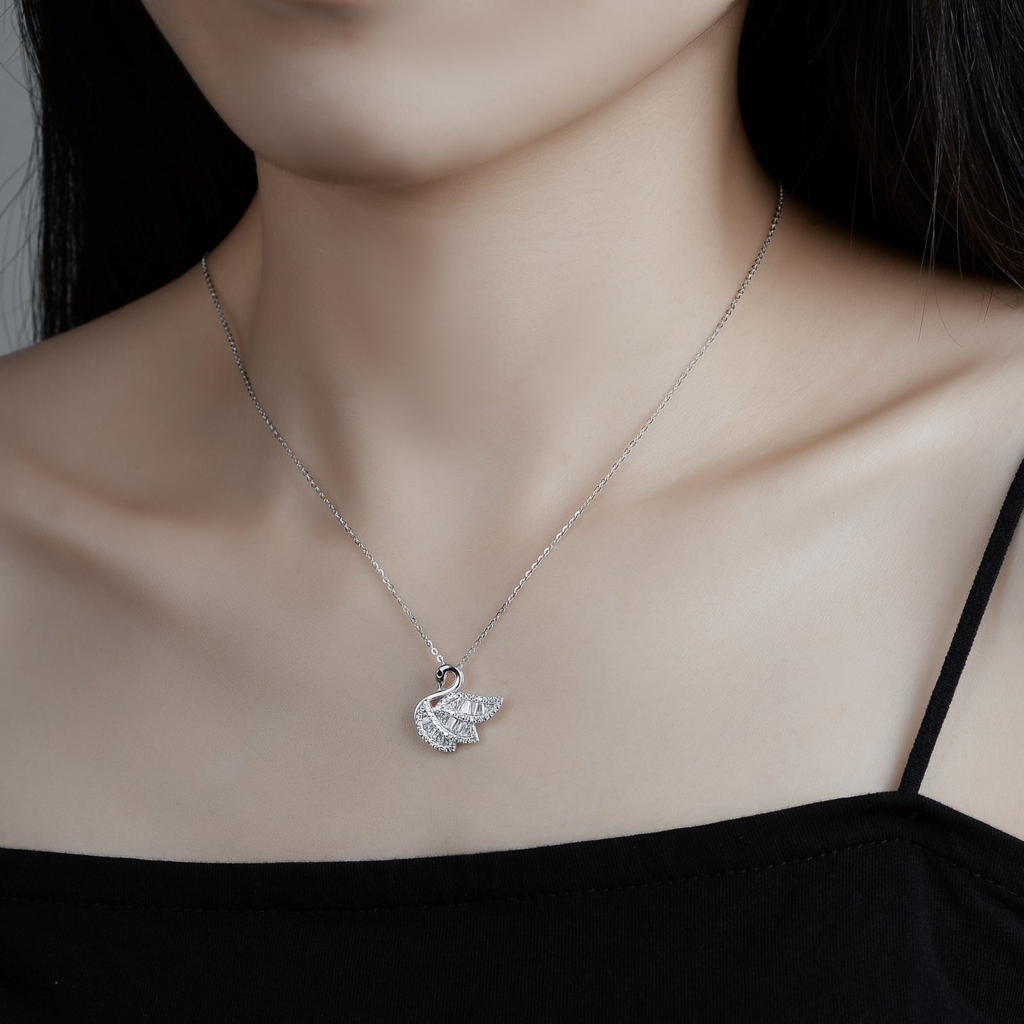 Sterling Silver Swan Necklace