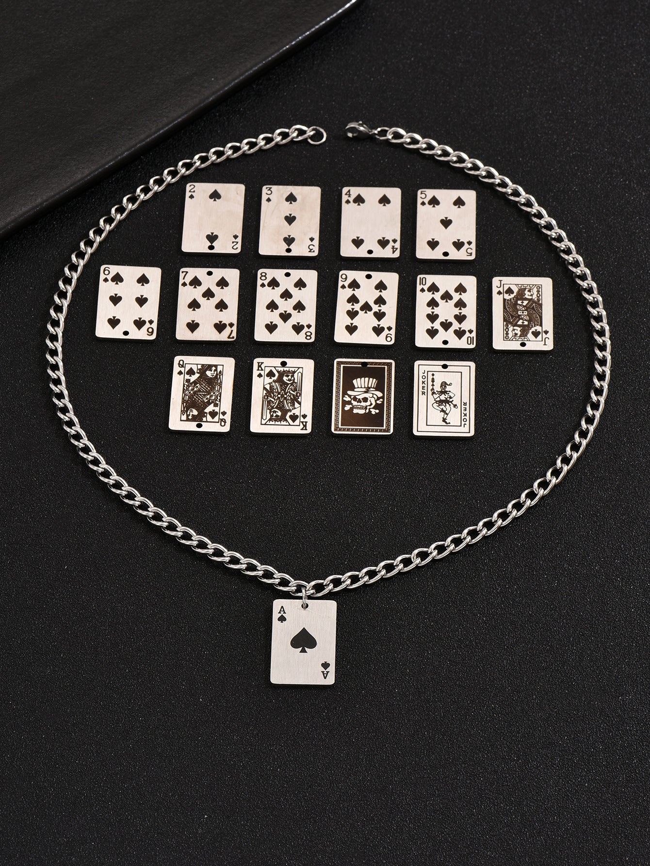 Stainless Steel Poker Necklace