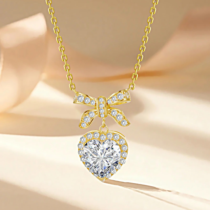 S925 Sterling Silver Princess Knot Necklace