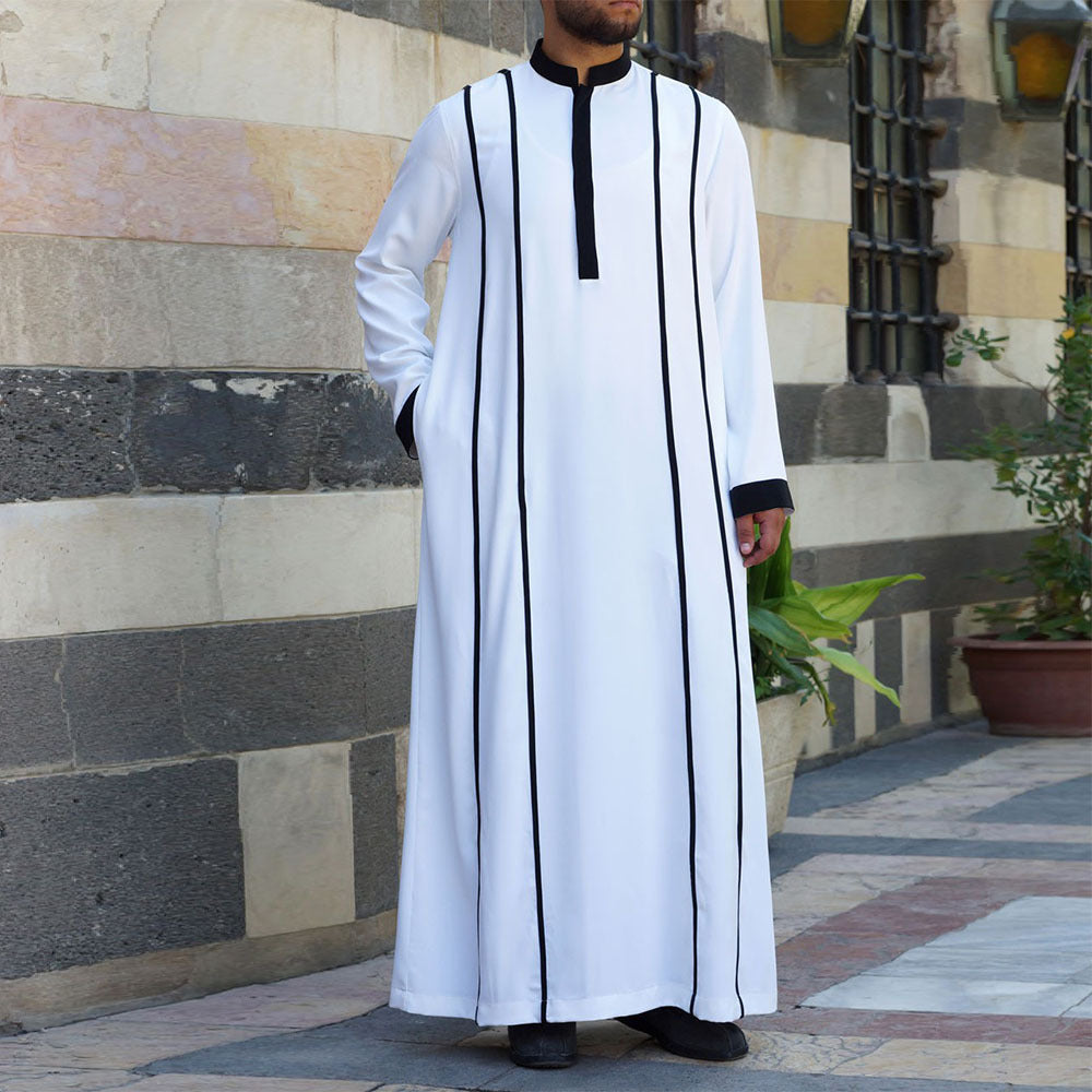 White European Muslim Robe