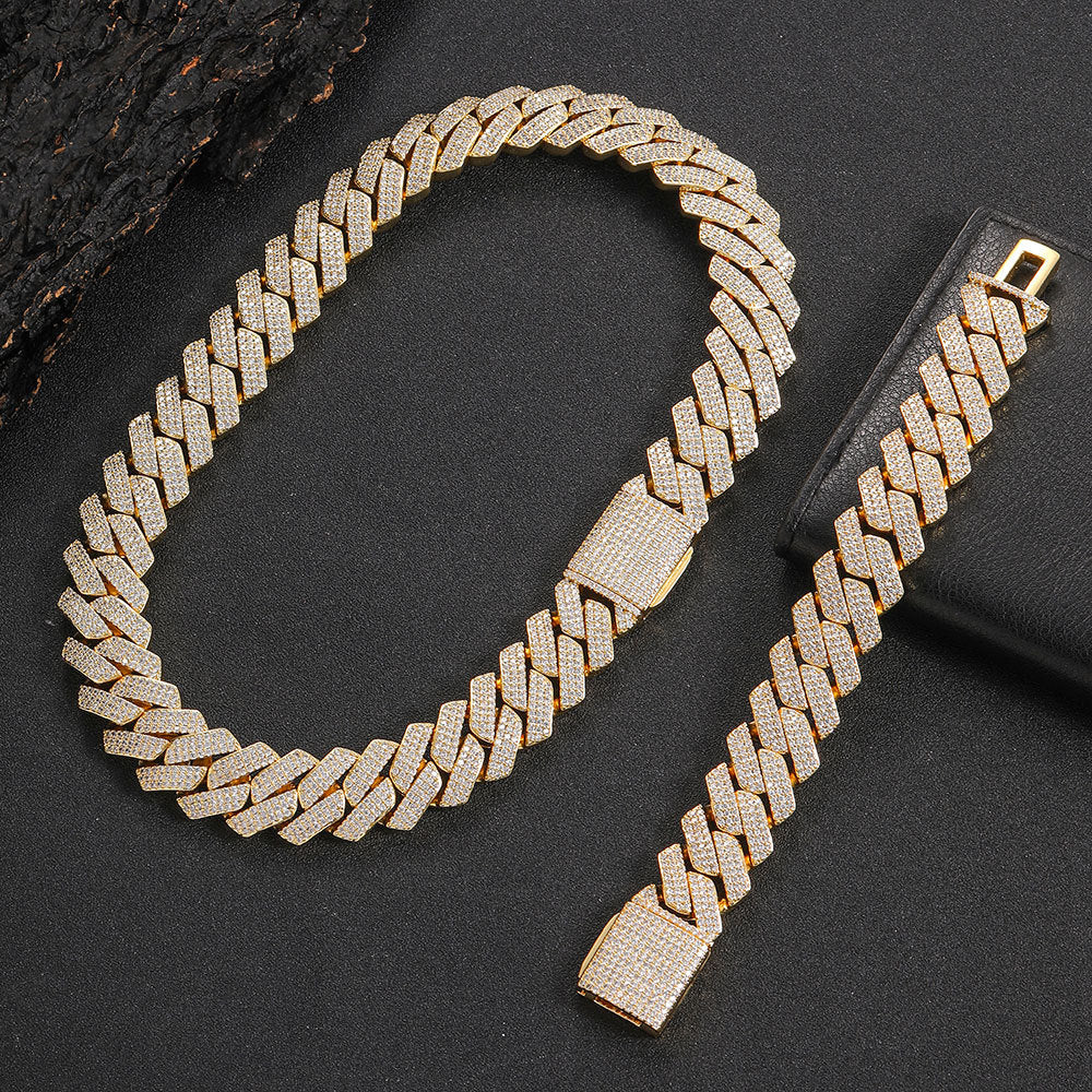 20mm Flip Buckle Three Rows Necklace