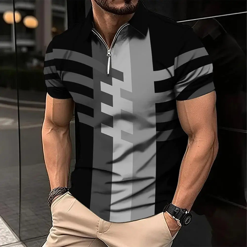 Men's Fashion Plaid Short-sleeved Shirt