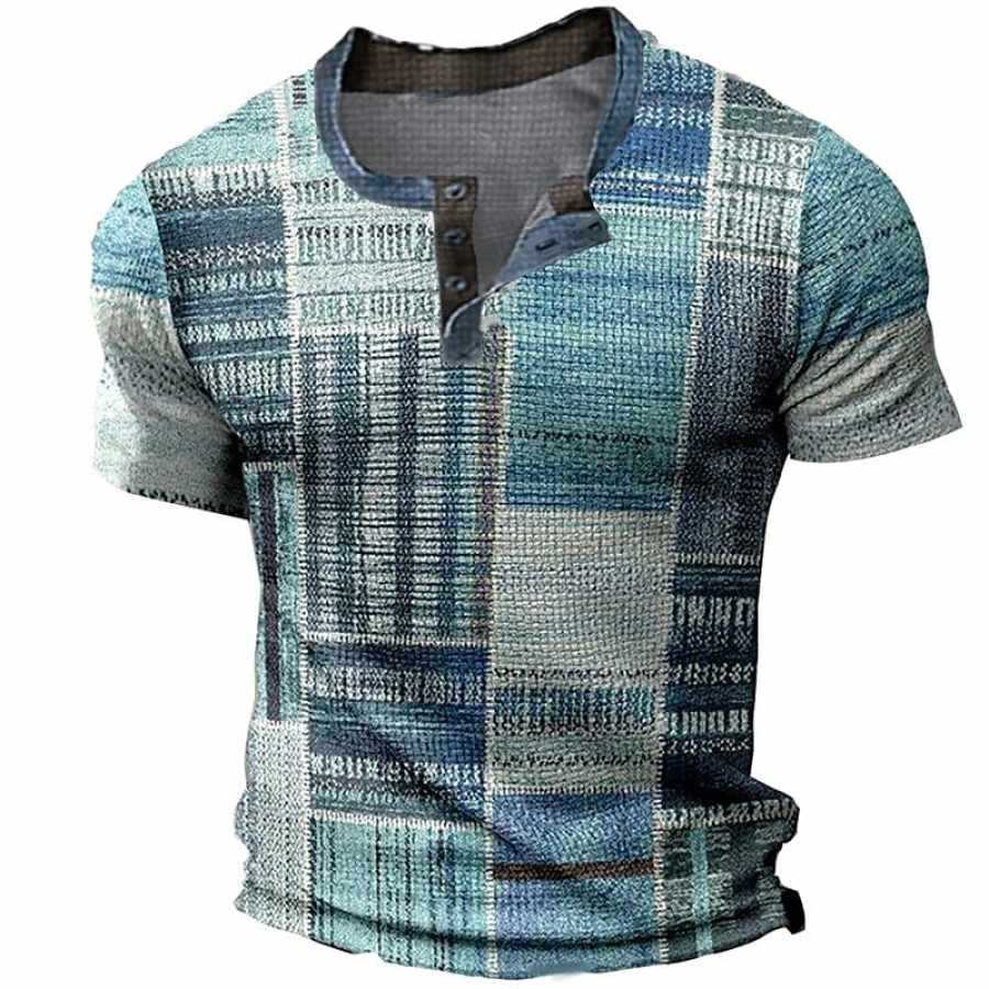 Men's T-shirt Casual Digital Printing Loose Short Sleeve