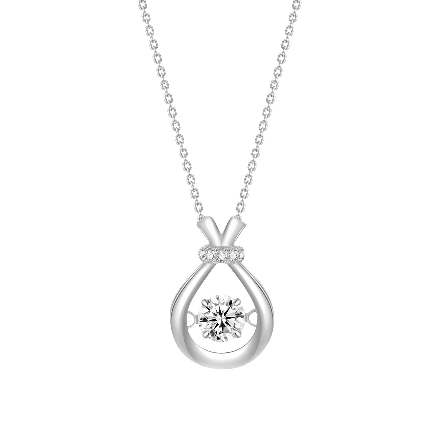 S925 Sterling Silver Lucky Bag Necklace