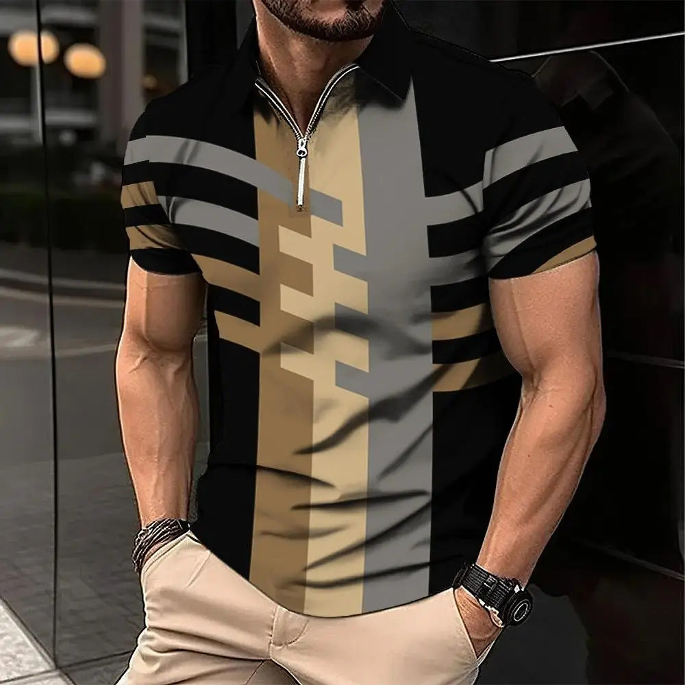 Men's Fashion Plaid Short-sleeved Shirt