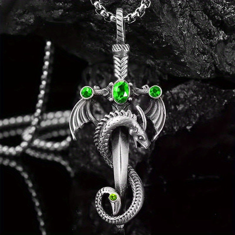 Dragon Sword Stainless Steel Necklace