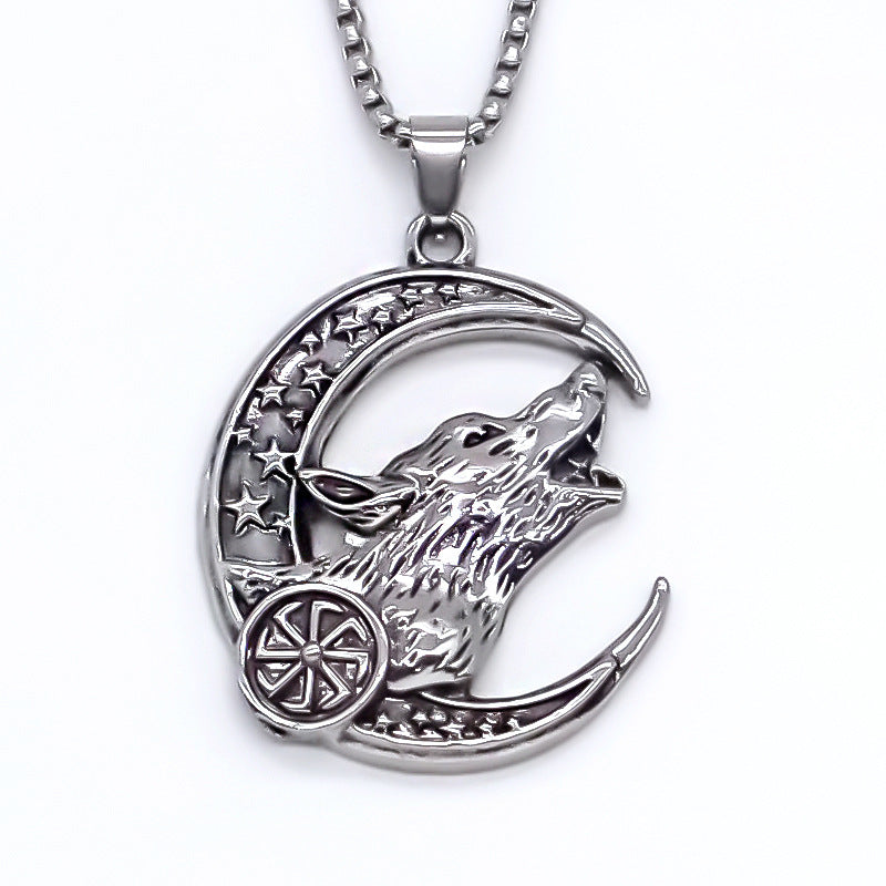 Wolf-shaped Pendant Necklace