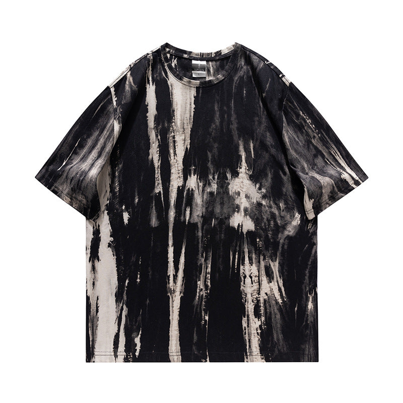 Cotton Short Sleeve Tie-dye Design Fashionable T-shirts