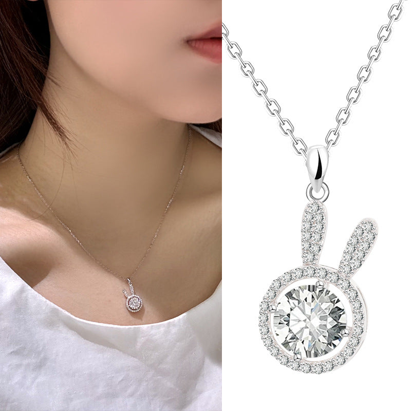 925 Sterling Silver Rabbit Necklace