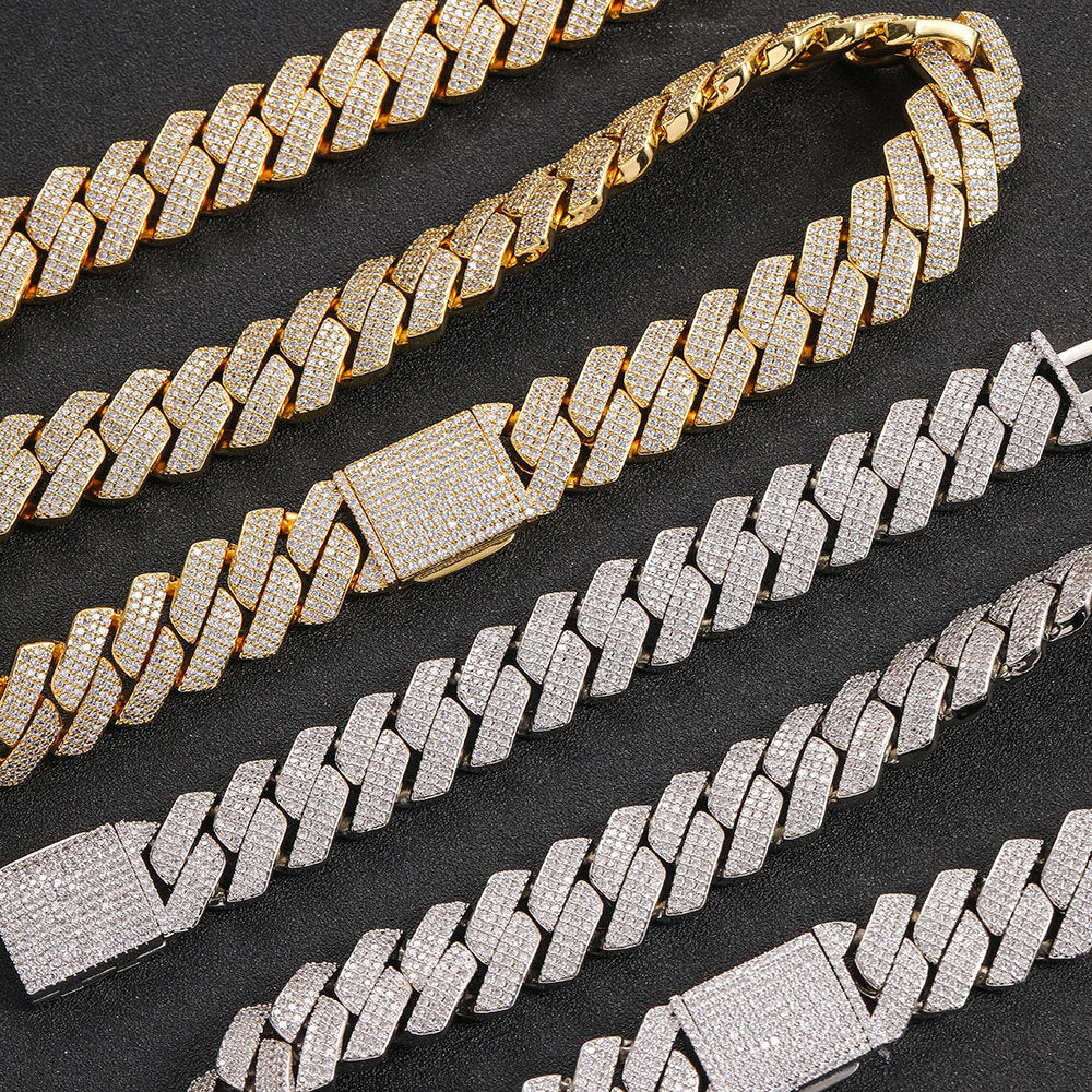 20mm Flip Buckle Three Rows Necklace