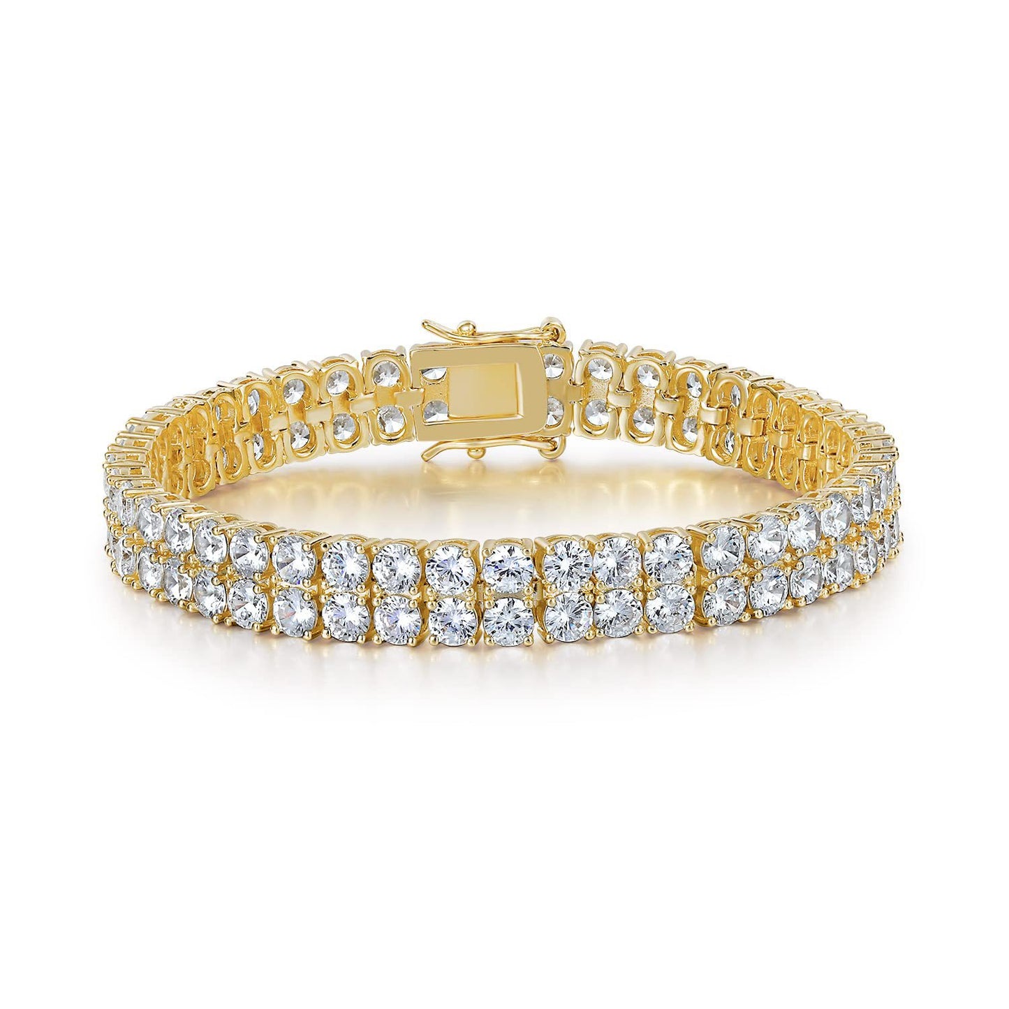 Inlaid Zircon Tennis Bracelet Double Row