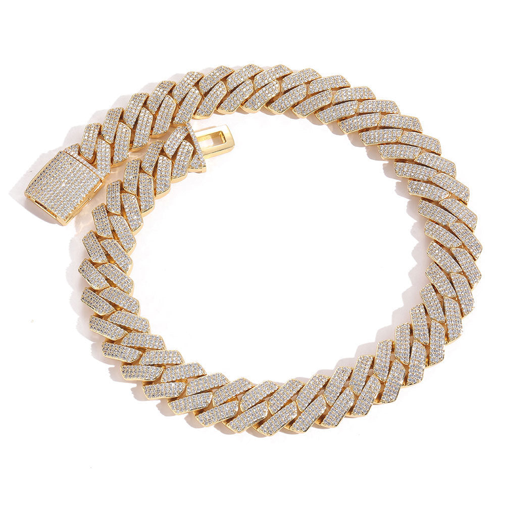 20mm Flip Buckle Three Rows Necklace