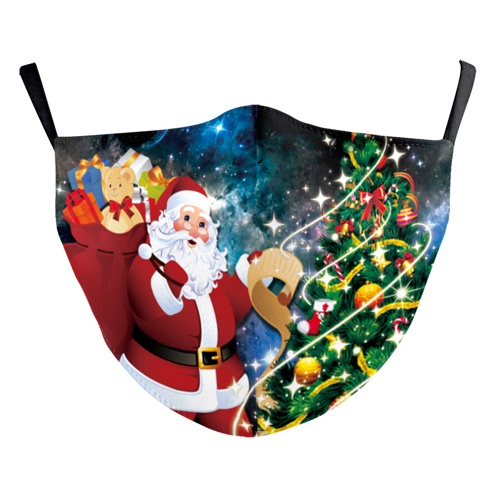 Christmas Double Layer Dustproof Mask