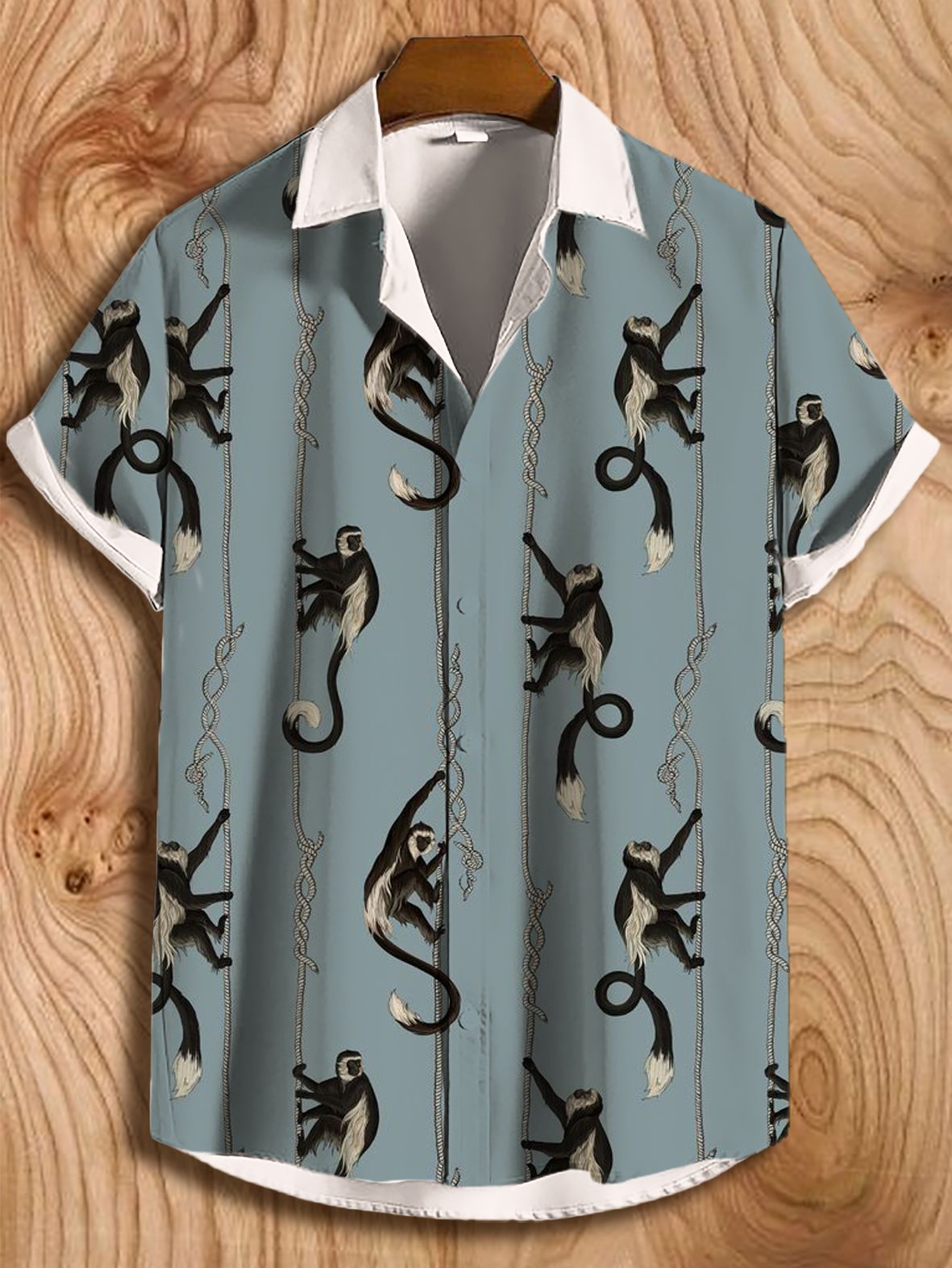 Summer Casual Printed Button Up Shirt