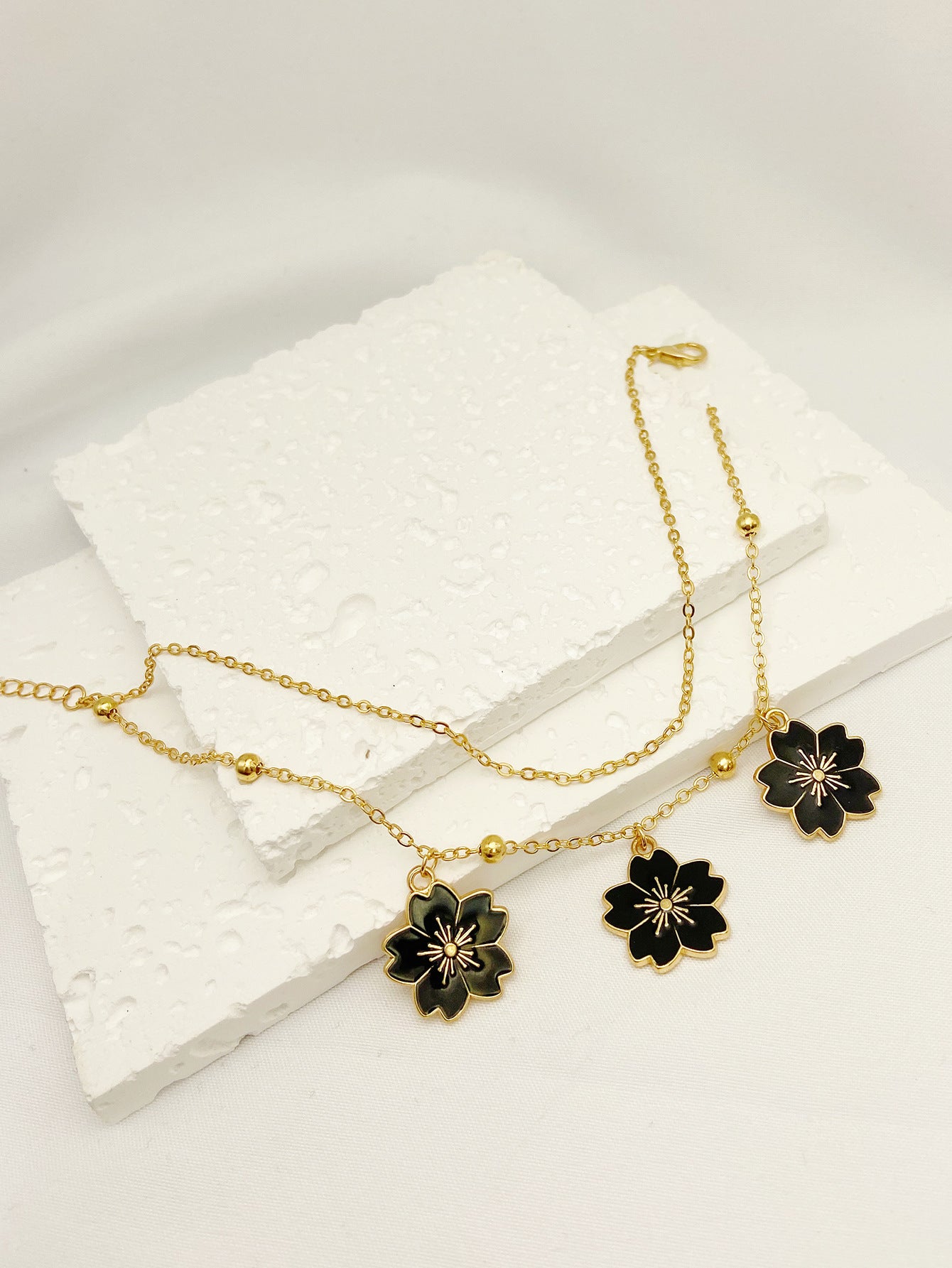 Flower Pendant Anklet