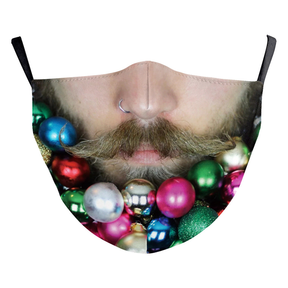 Christmas Double Layer Dustproof Mask