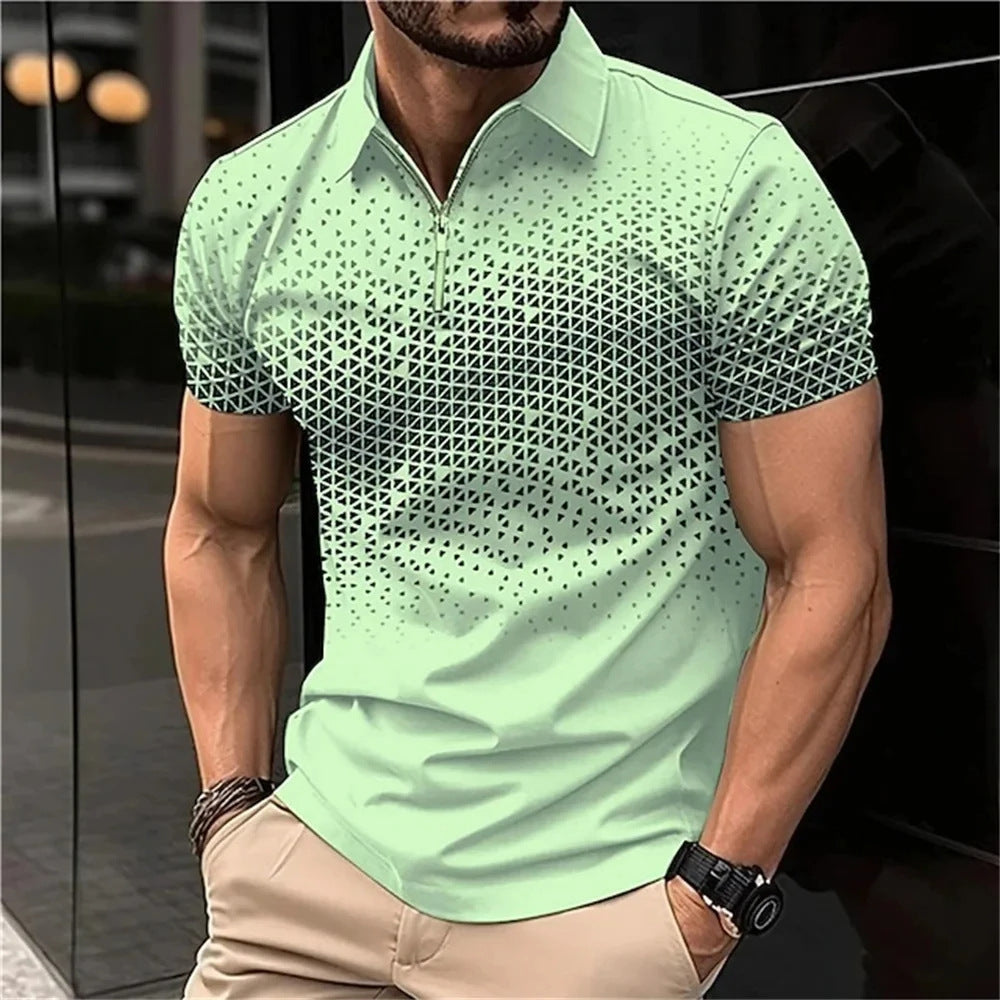 Men's Fashion Plaid Short-sleeved Shirt