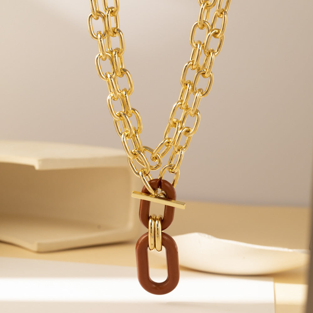 Creative Chain Large Multi-layer Necklace