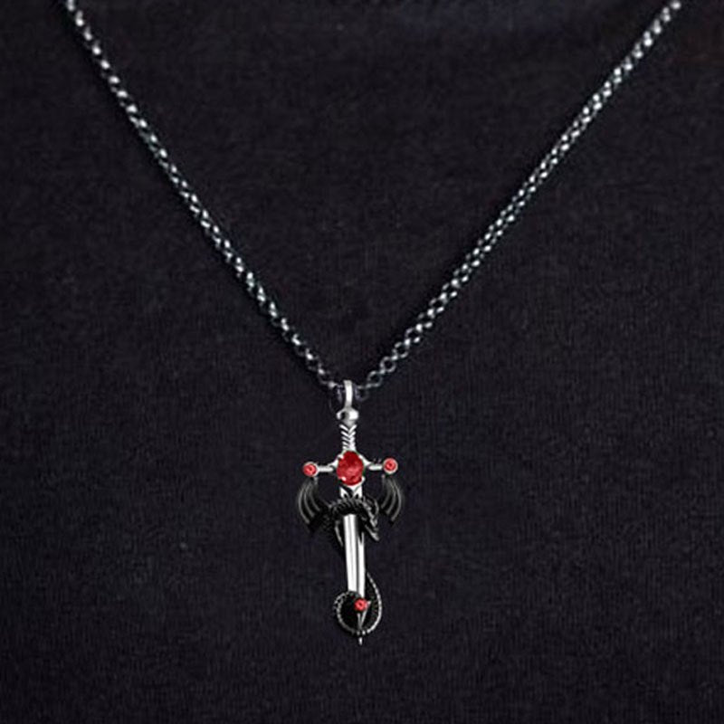 Dragon Sword Stainless Steel Necklace