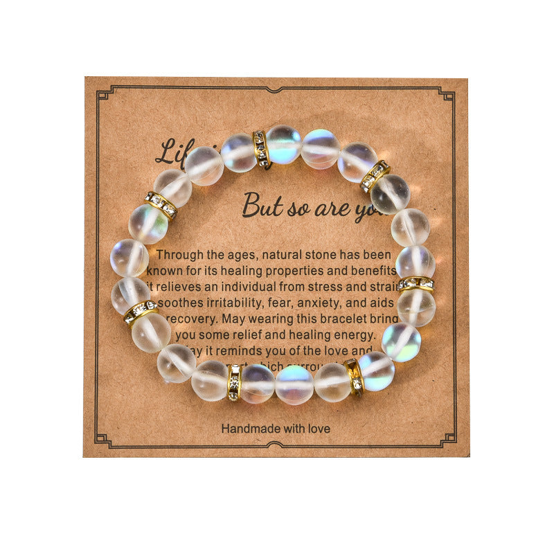 Colorful Glitter Stone Colorful Crystal Bracelet