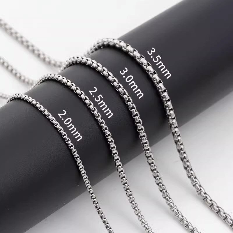 Titanium Steel Thick Cuban Link Chain Necklace