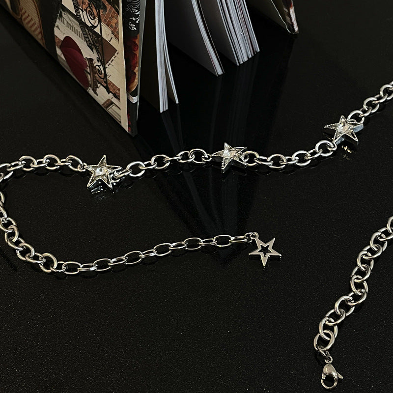 Unisex Style Five-pointed Star Necklace