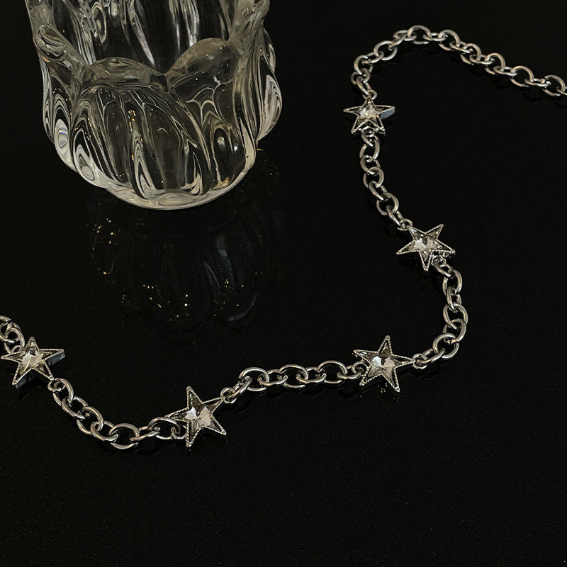 Unisex Style Five-pointed Star Necklace