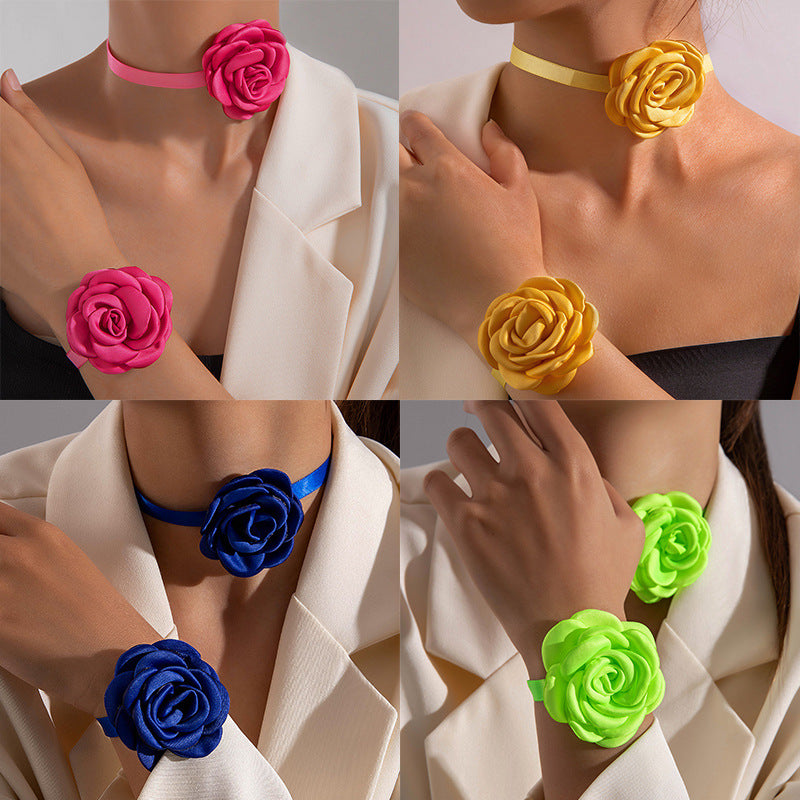 Fabric Flowers Set