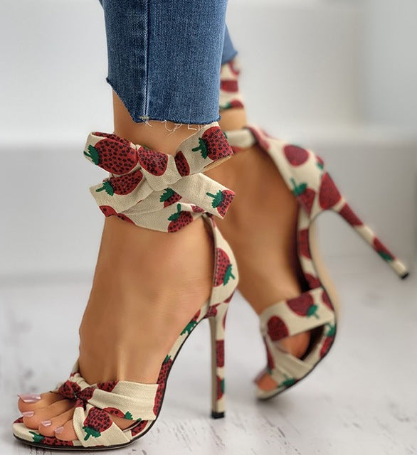 Sexy Stiletto Heel Cross Strap Sandals