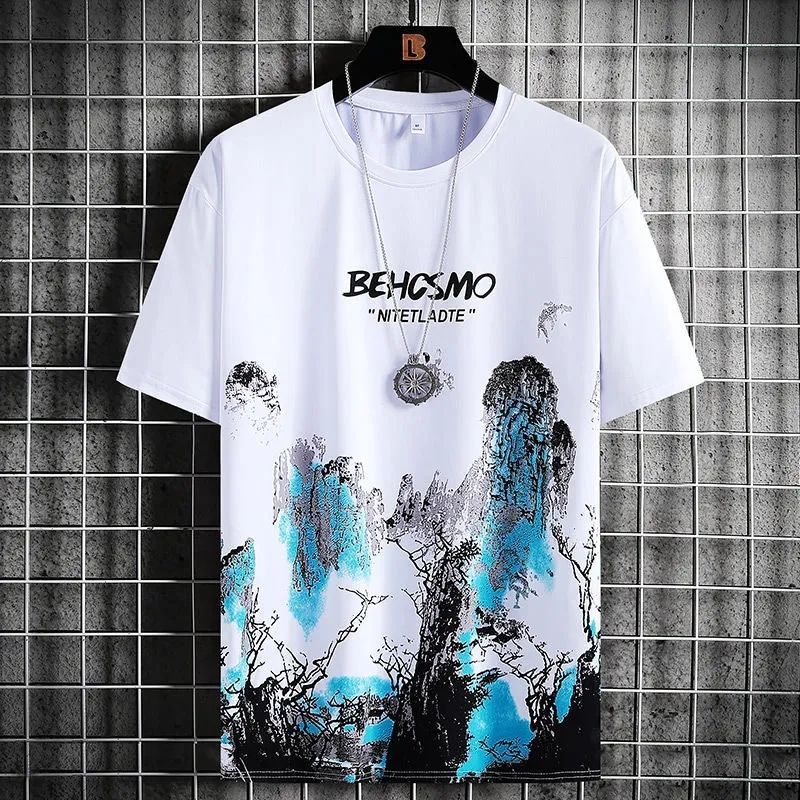 Ink Painting Graffiti Short Sleeve T-shirt