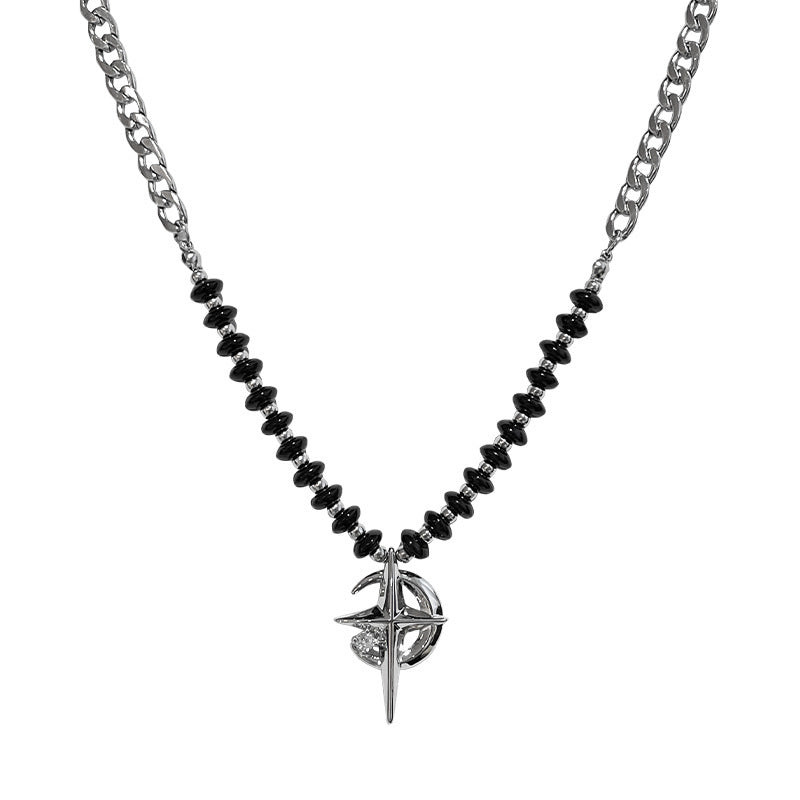 Asterism Crescent Moon Necklace