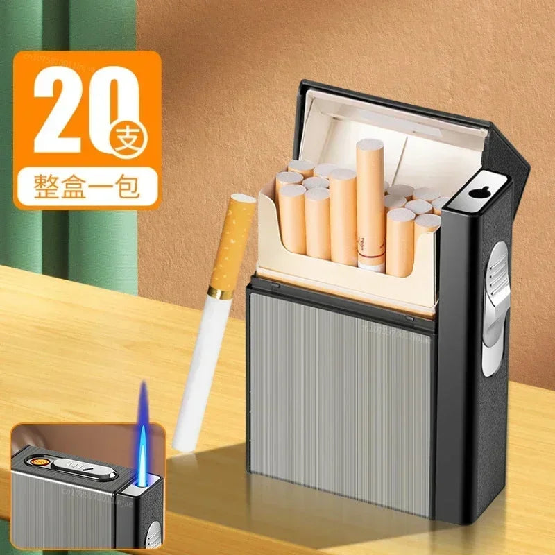 USB 2-in-1 Multifunctional Gas and Electric Cigarette Case