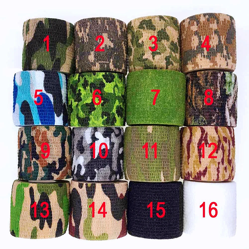 1 Roll U Pick 4.5m*5cm Waterproof Outdoor Camouflage Stealth Tape Wraps