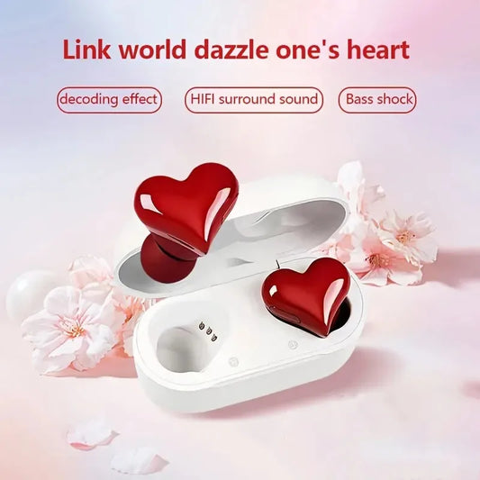 New Heart Shaped Wireless Design in Ear Wireless Bluetooth Earphones