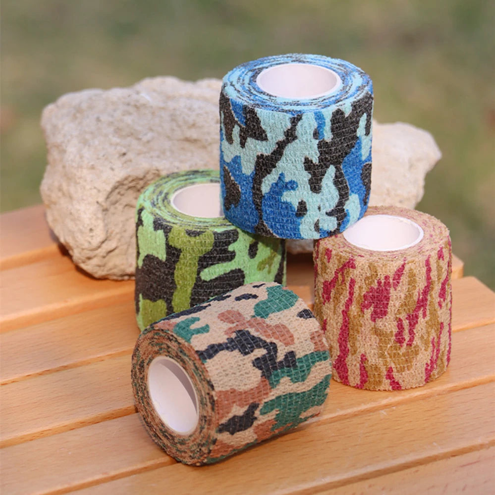 1 Roll U Pick 4.5m*5cm Waterproof Outdoor Camouflage Stealth Tape Wraps