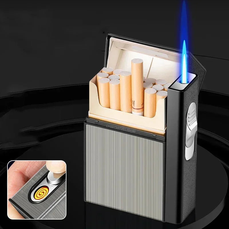 USB 2-in-1 Multifunctional Gas and Electric Cigarette Case