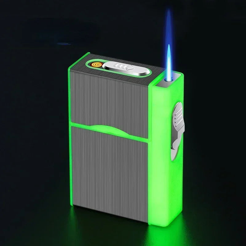 USB 2-in-1 Multifunctional Gas and Electric Cigarette Case