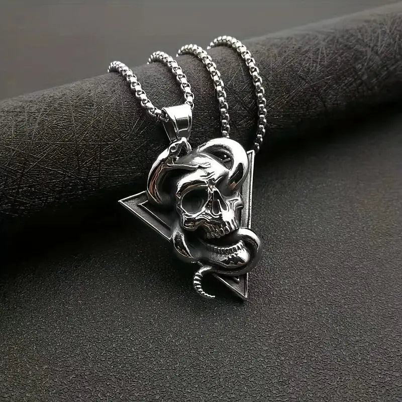 Serpent Skull Necklace.