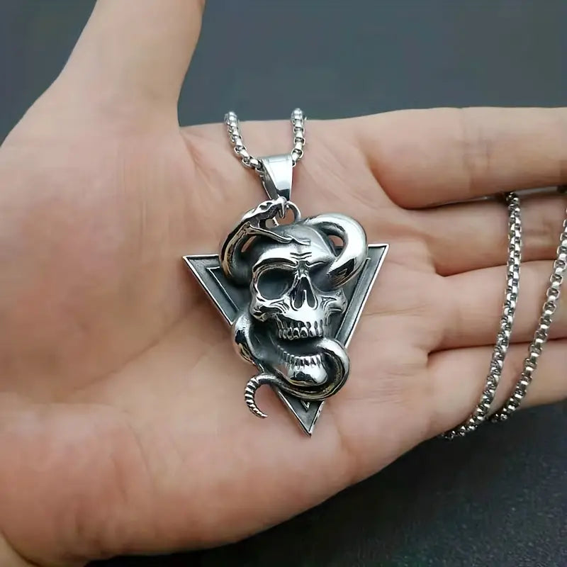 Serpent Skull Necklace.