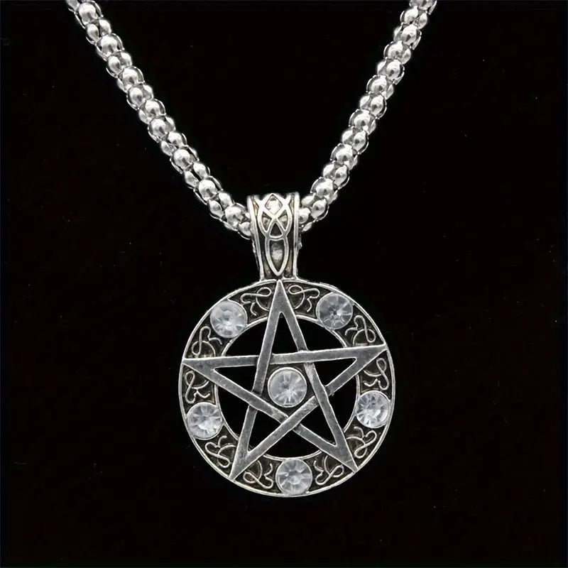 Stainless Steel Pentagram Necklace.