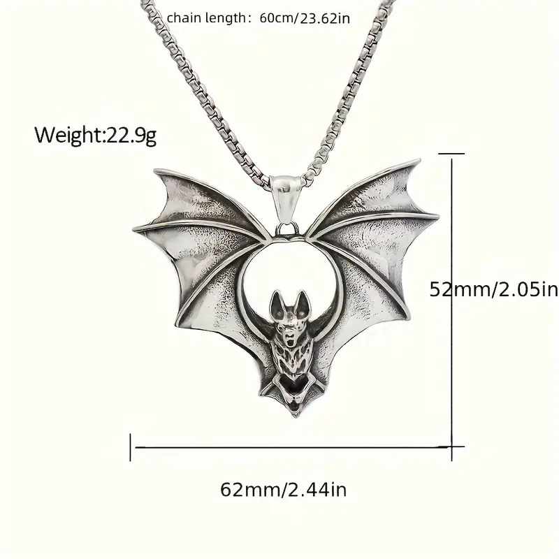 Vampire Bat Pendant Necklace.