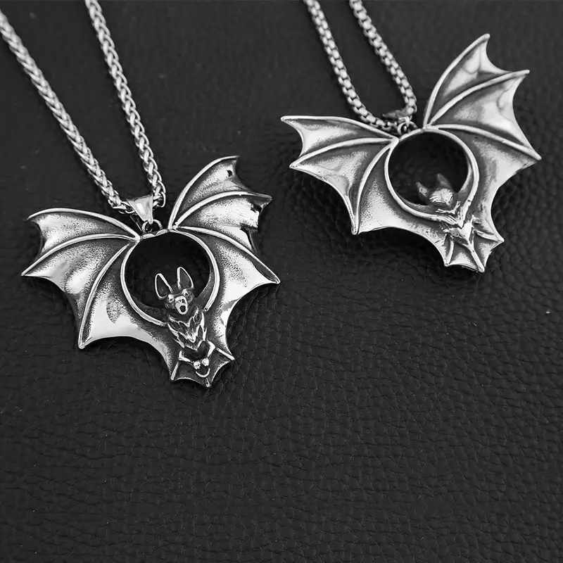 Vampire Bat Pendant Necklace.