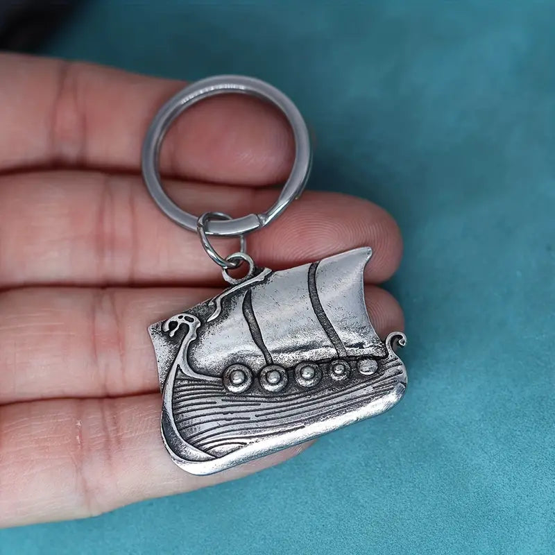 Viking Ship Keychain.