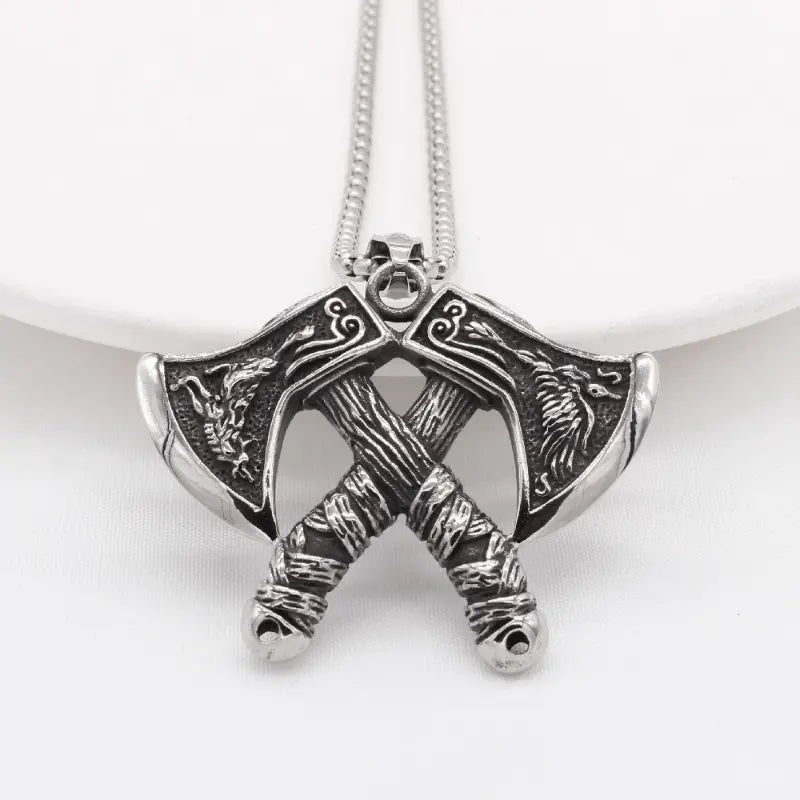 Viking Axe Pendant Necklace