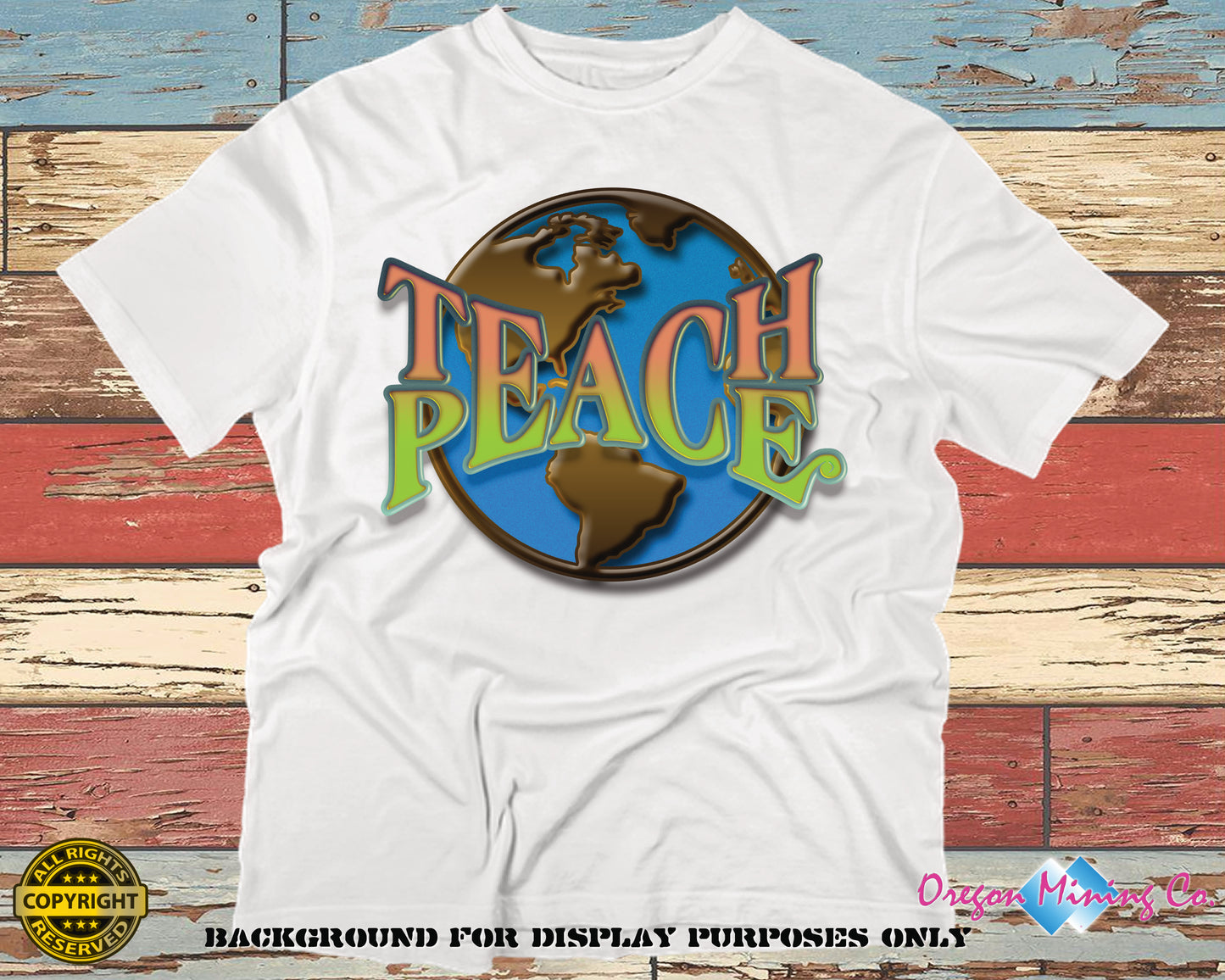 Teach Peace. PNG Digital Print file.