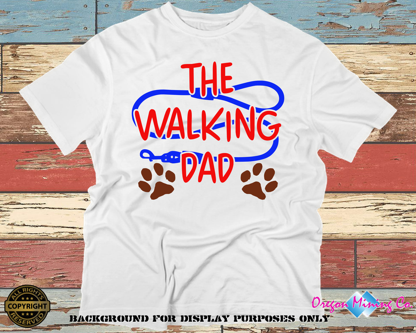 The Walking Dad. SVG Digital Cut or Print files.