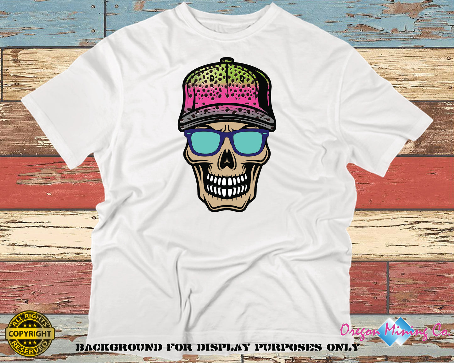 Fishermans Skull. PNG Digital Print file.