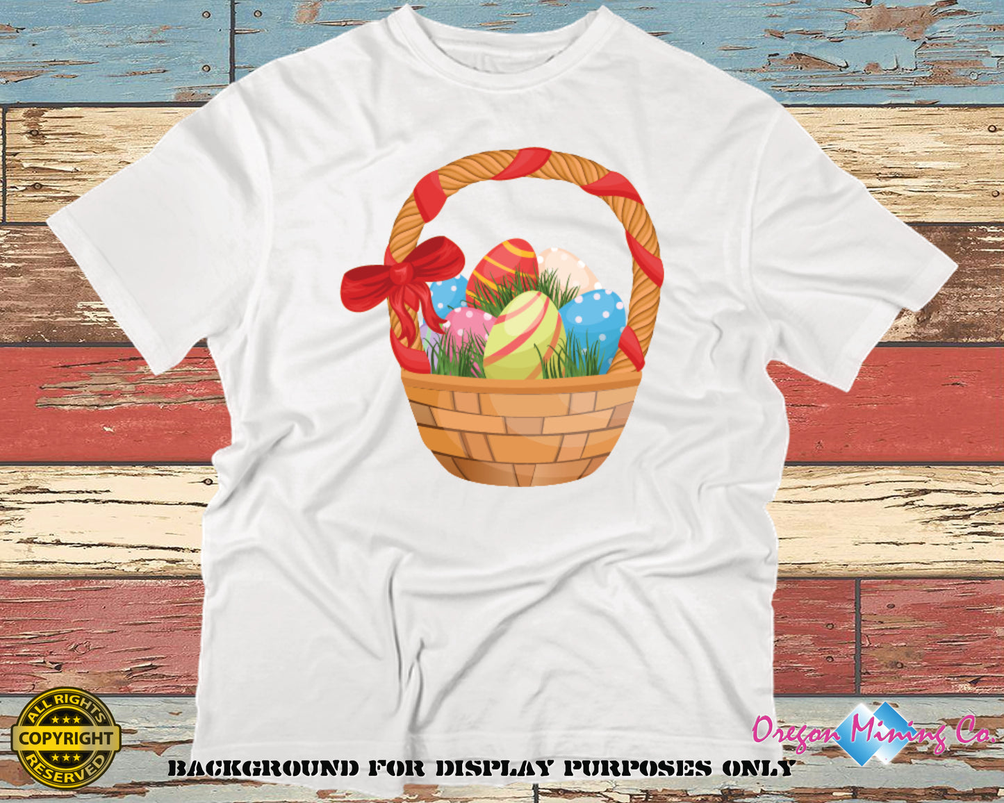 Easter Basket. PNG Digital Print file.